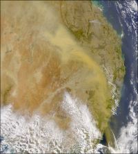 Dust Storm over Eastern Australia - 23rd October